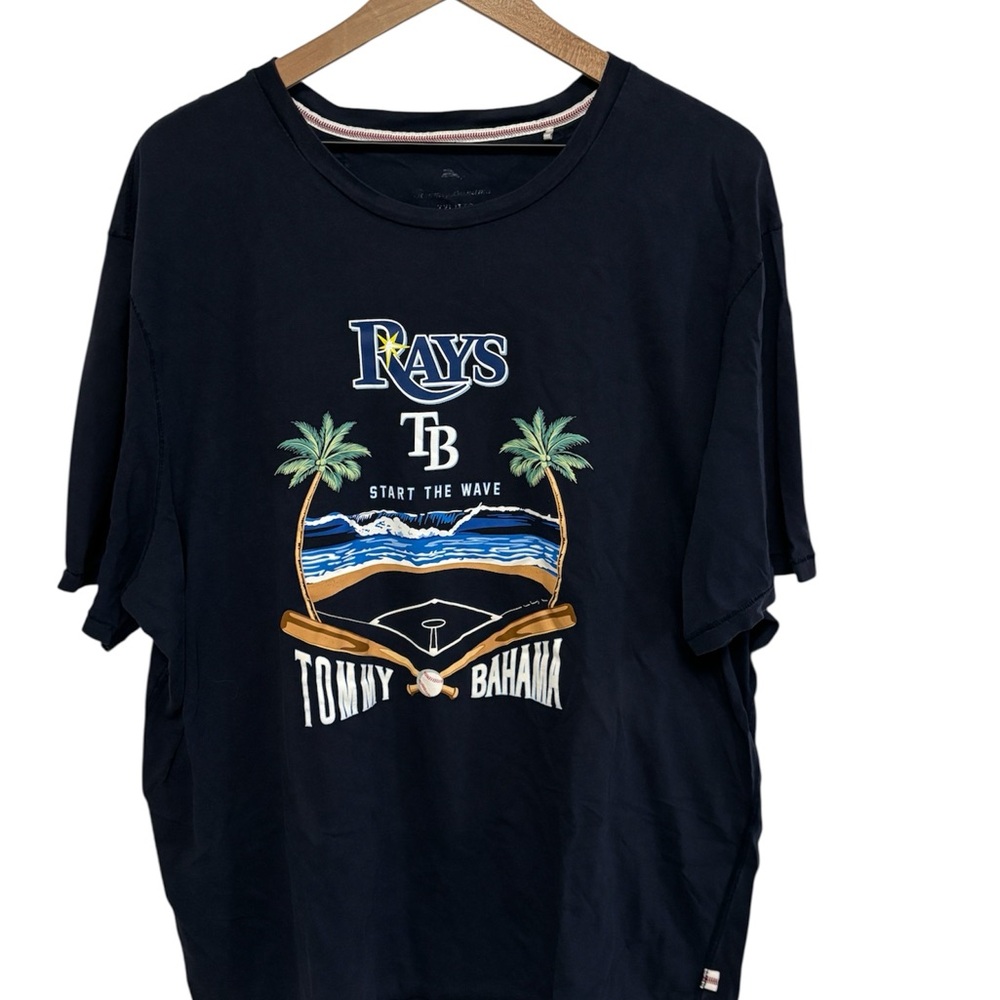 Tommy Bahama Tampa Bay Rays Baseball TShirt. Size XXL